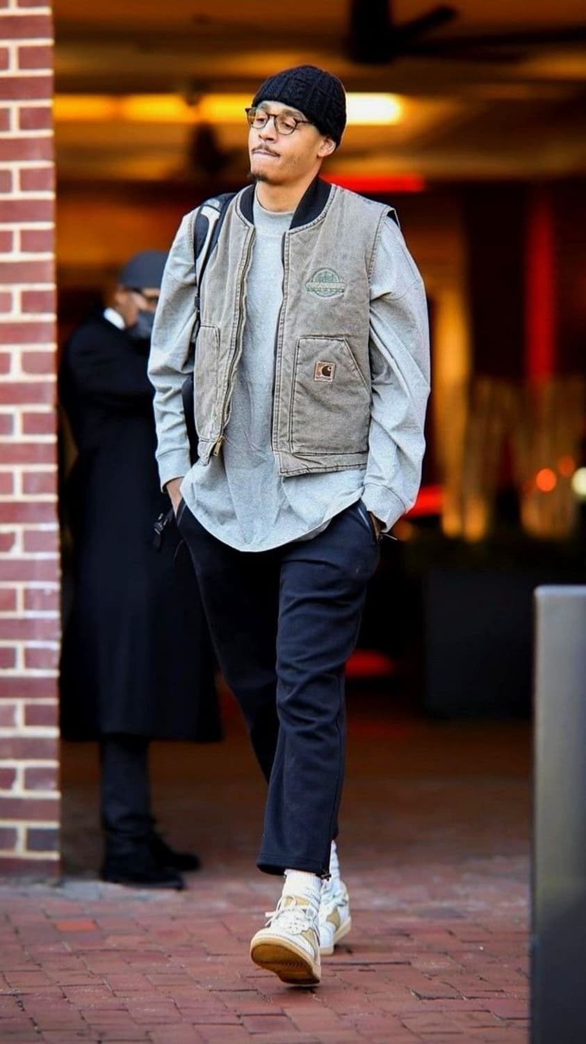 빈티지 칼하트 Okland 퀄팅 베스트 체스트넛 상품이미지1