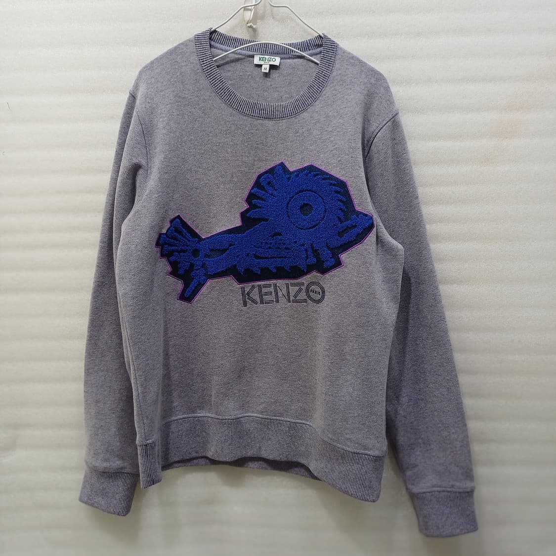 정품 겐조 피쉬 기모 맨투맨 라운드 티 남성 M 도톰 훌륭 사랑봉봉 상품이미지1