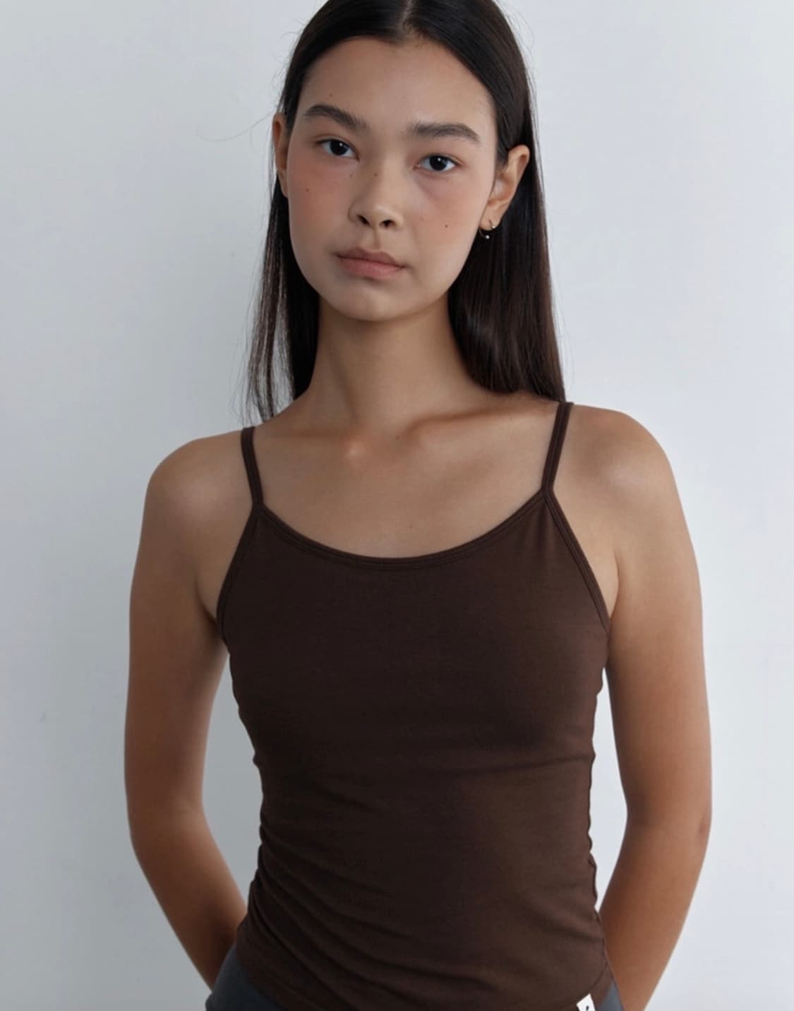브리피스 모달 베이직 요가탑 브라운 L 상품이미지1
