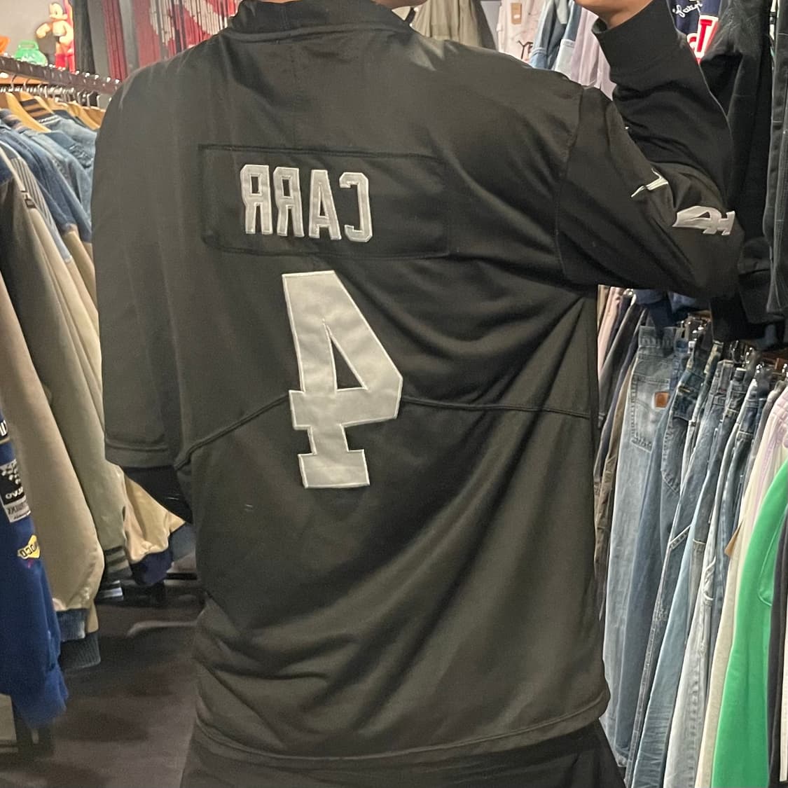 [IM] NFL X Nike No.4 CARR 블랙 반팔져지 상품이미지6