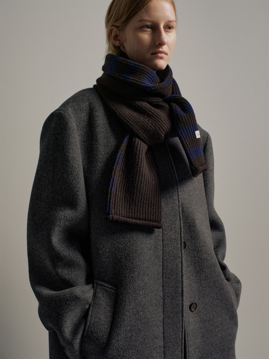 파사드패턴 Merino Wool Stripe Muffler 상품이미지4