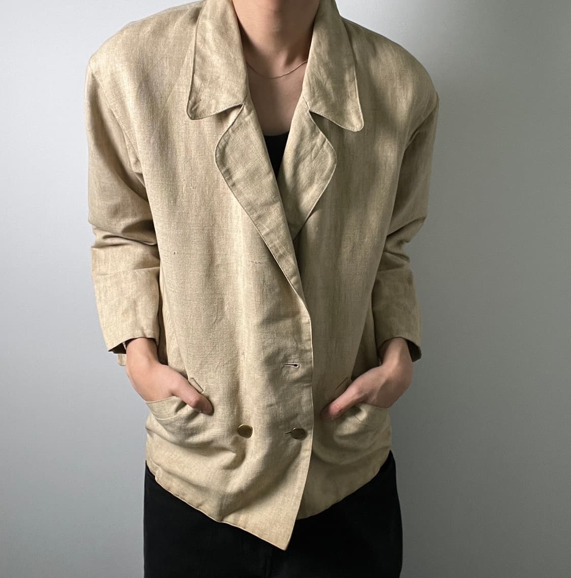Domon 도몬 옴므 린넨 초어 자켓 M 상품이미지1
