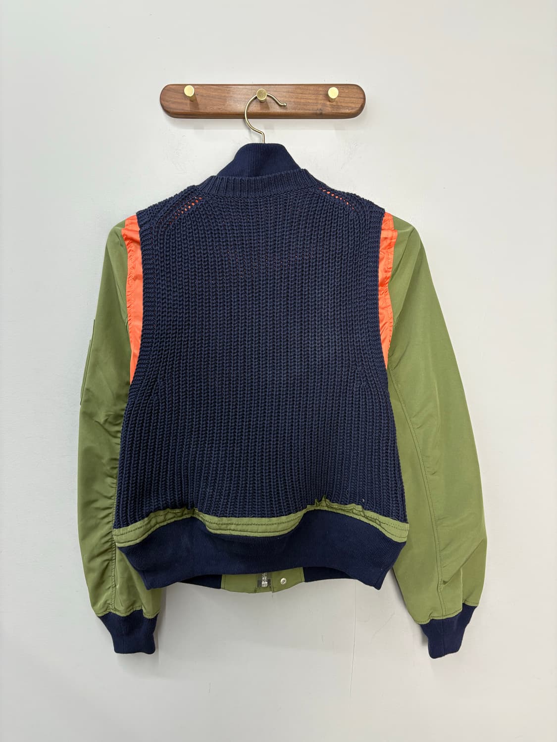 MORE THAN YESTERDAY 믹스 니트 봄버자켓 A3484 상품이미지5