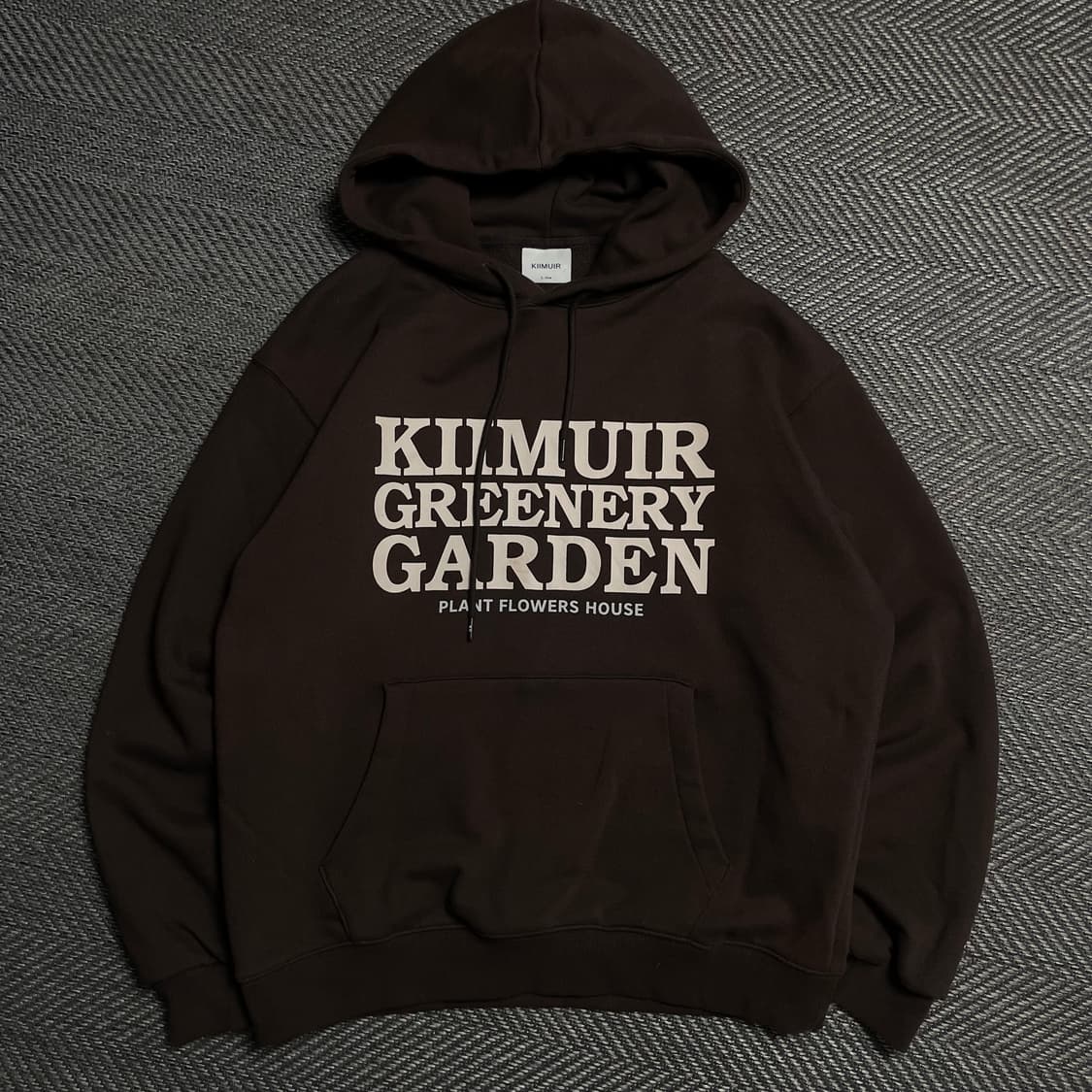 KiIMUIR 레터링 빅로고 박시핏 후드 티셔츠o 5274 상품이미지1