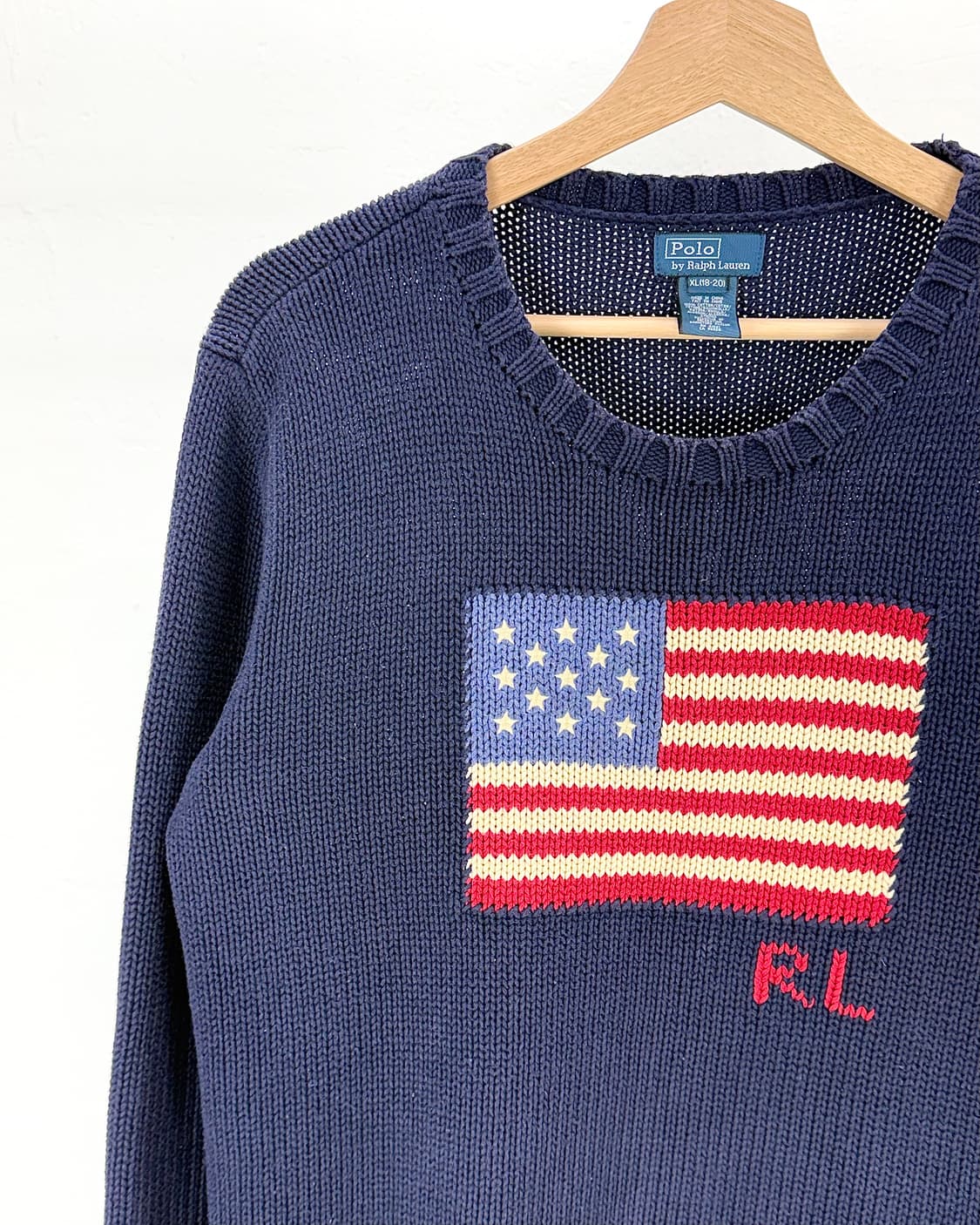 폴로 랄프로렌 성조기 네이비 니트 스웨터 상품이미지2