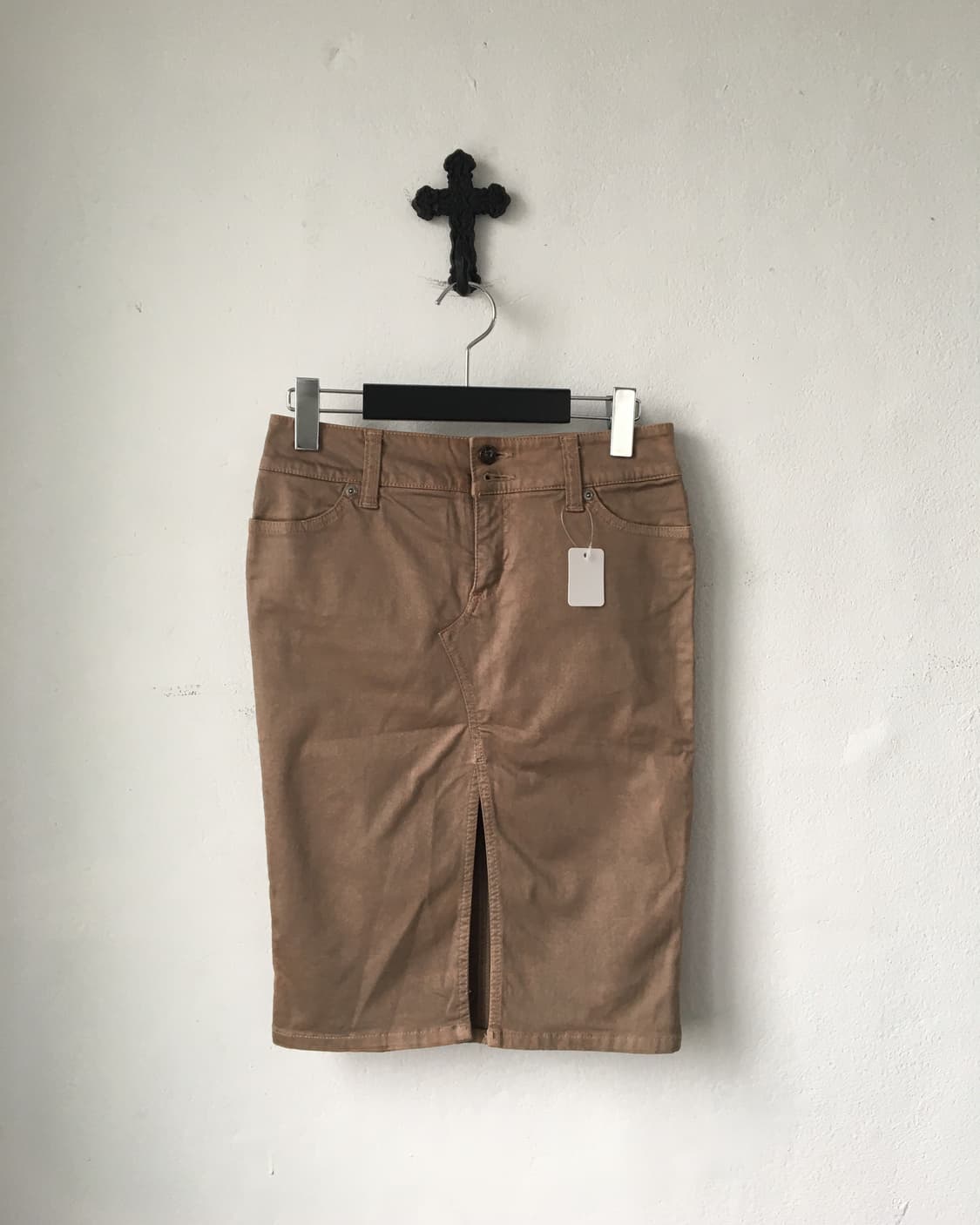 Slim fit mid iskirt 상품이미지1