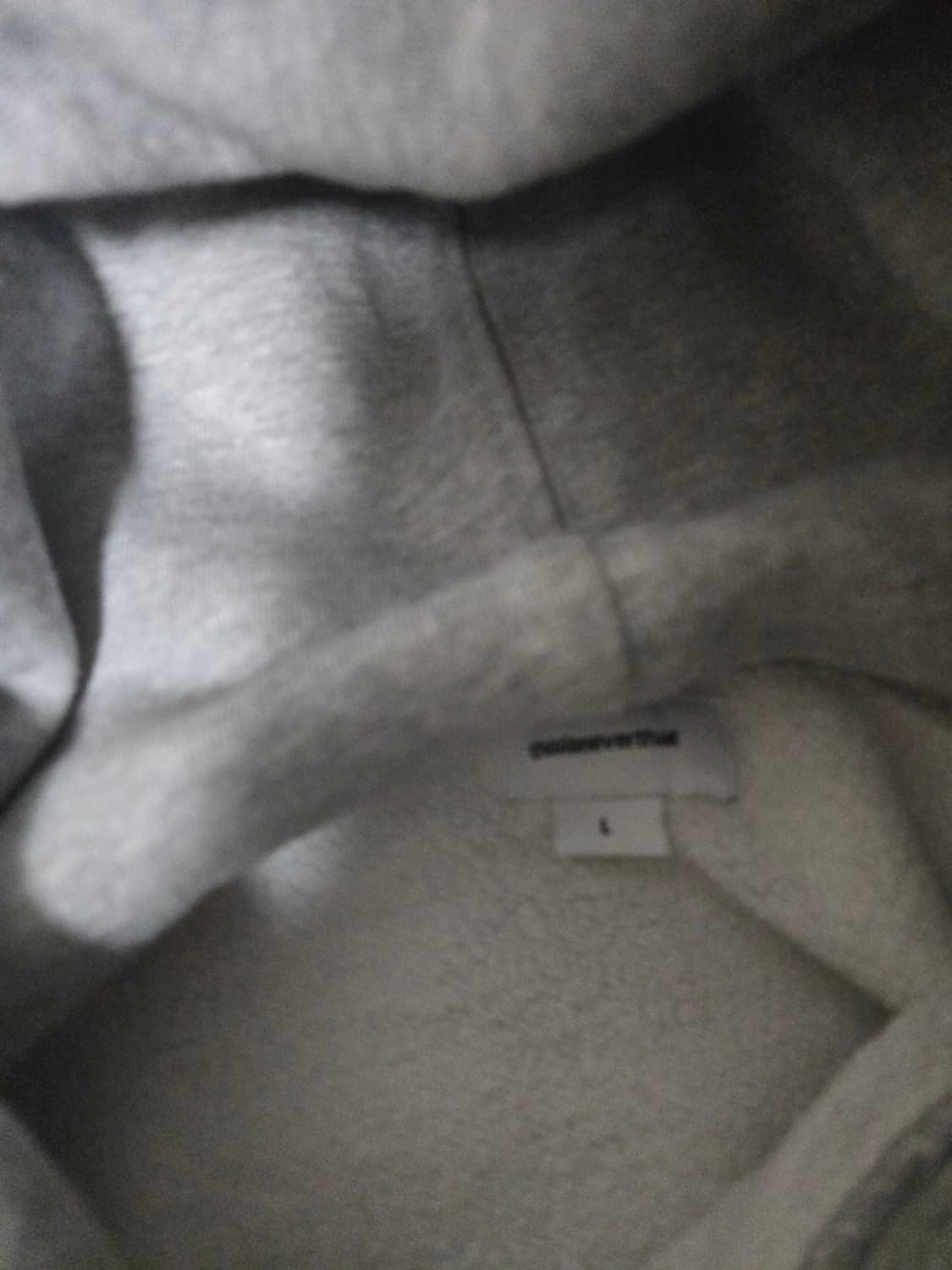 디스이즈네버댓 회색 기모 후드티 L사이즈 상품이미지4