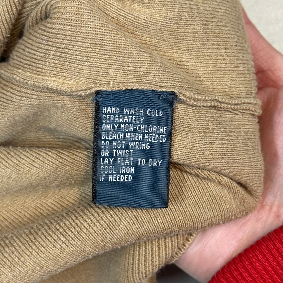 S) 폴로 랄프로렌 피마코튼 브라운 브이넥 니트 상품이미지7