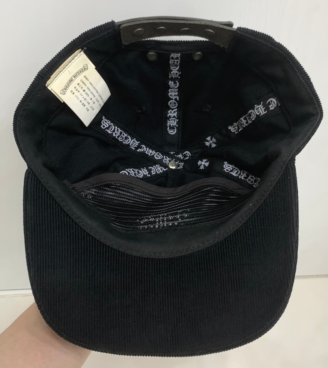 [OS]크롬하츠 바인대거 코듀로이 캡 모자 블랙 상품이미지8