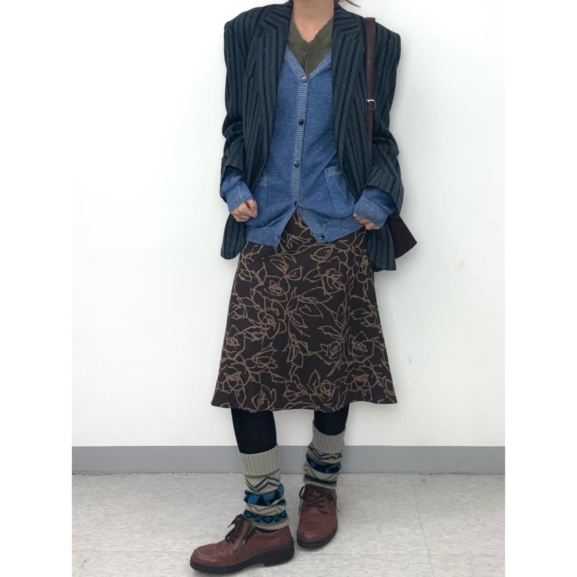 빈티지 브라운 오리엔탈 스커트 상품이미지1