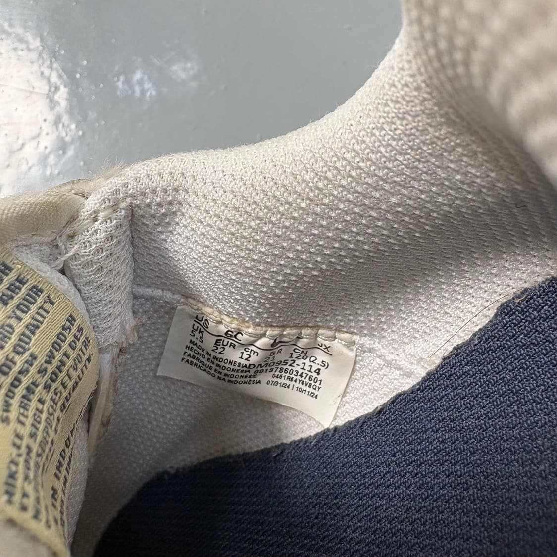 120 나이키 키즈 코르테즈 흰검 운동화 0406J 상품이미지10