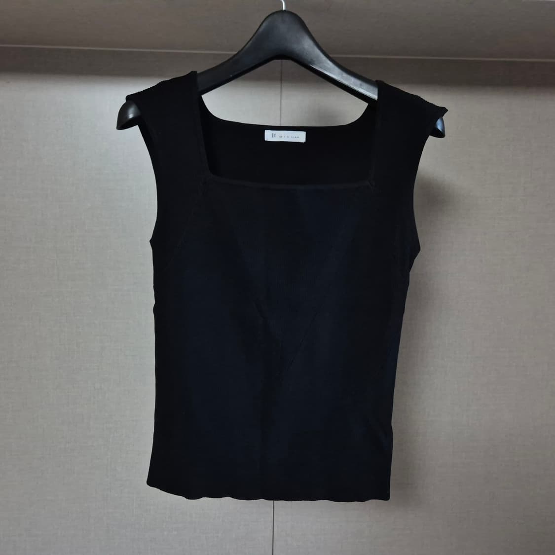 55)잇미샤 스퀘어라인 니트탑 ITP3BPO730 상품이미지4