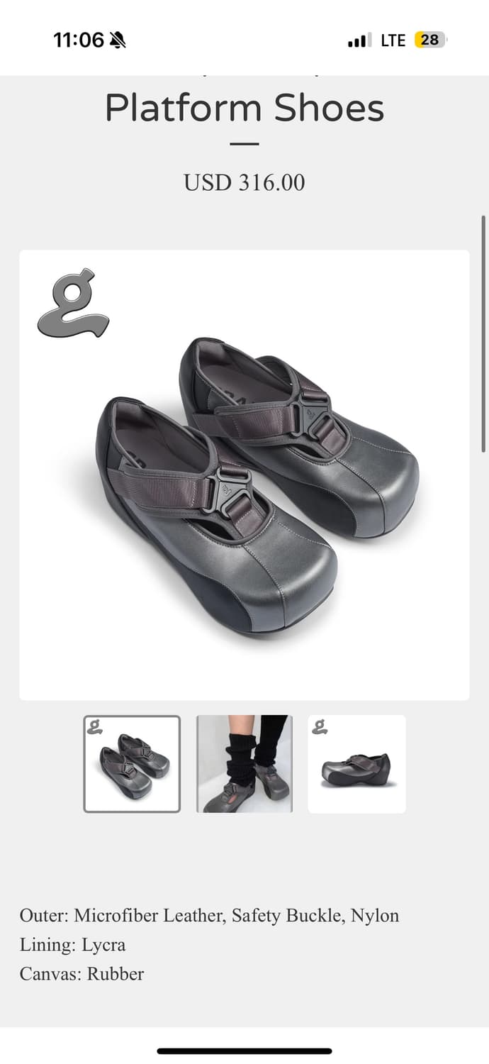 그레이프 Black Sport Spliced Platform Shoes 상품이미지1