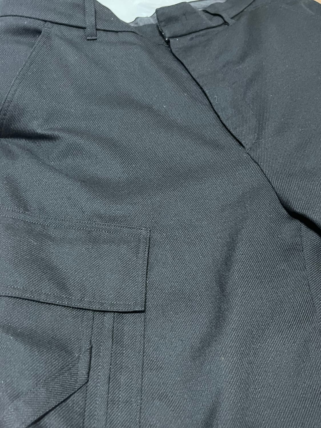 INSILENCE 울 카고 팬츠 BLACK 상품이미지3