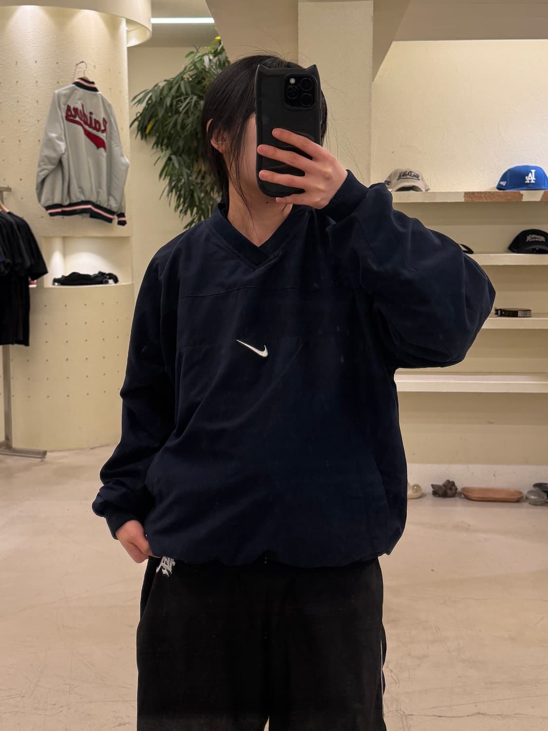 90s 나이키 미들 스우시 올드스쿨 박시핏 웜업 U58 상품이미지1