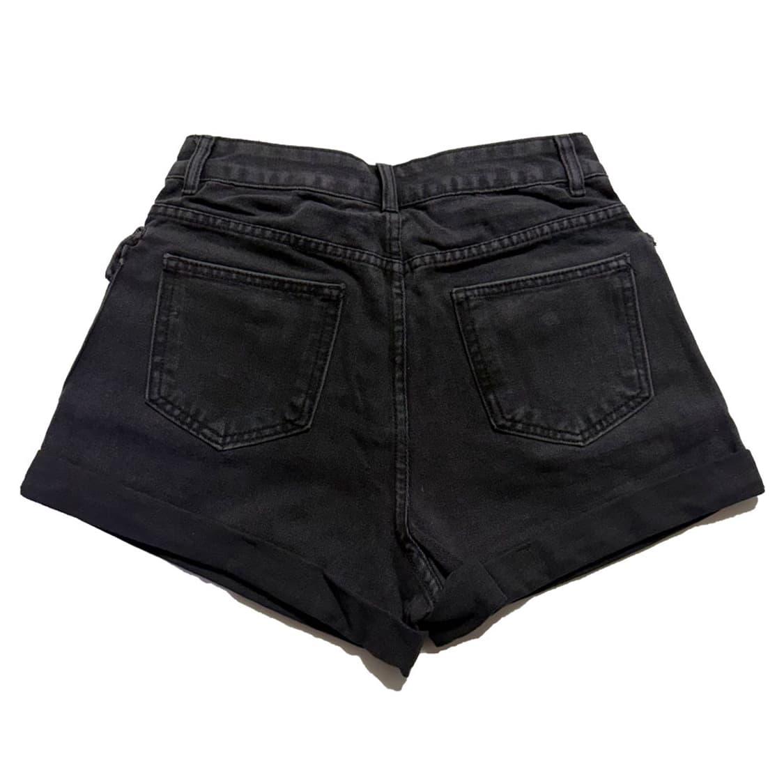 새상품 흑청 카고 데님 반바지 M 상품이미지2