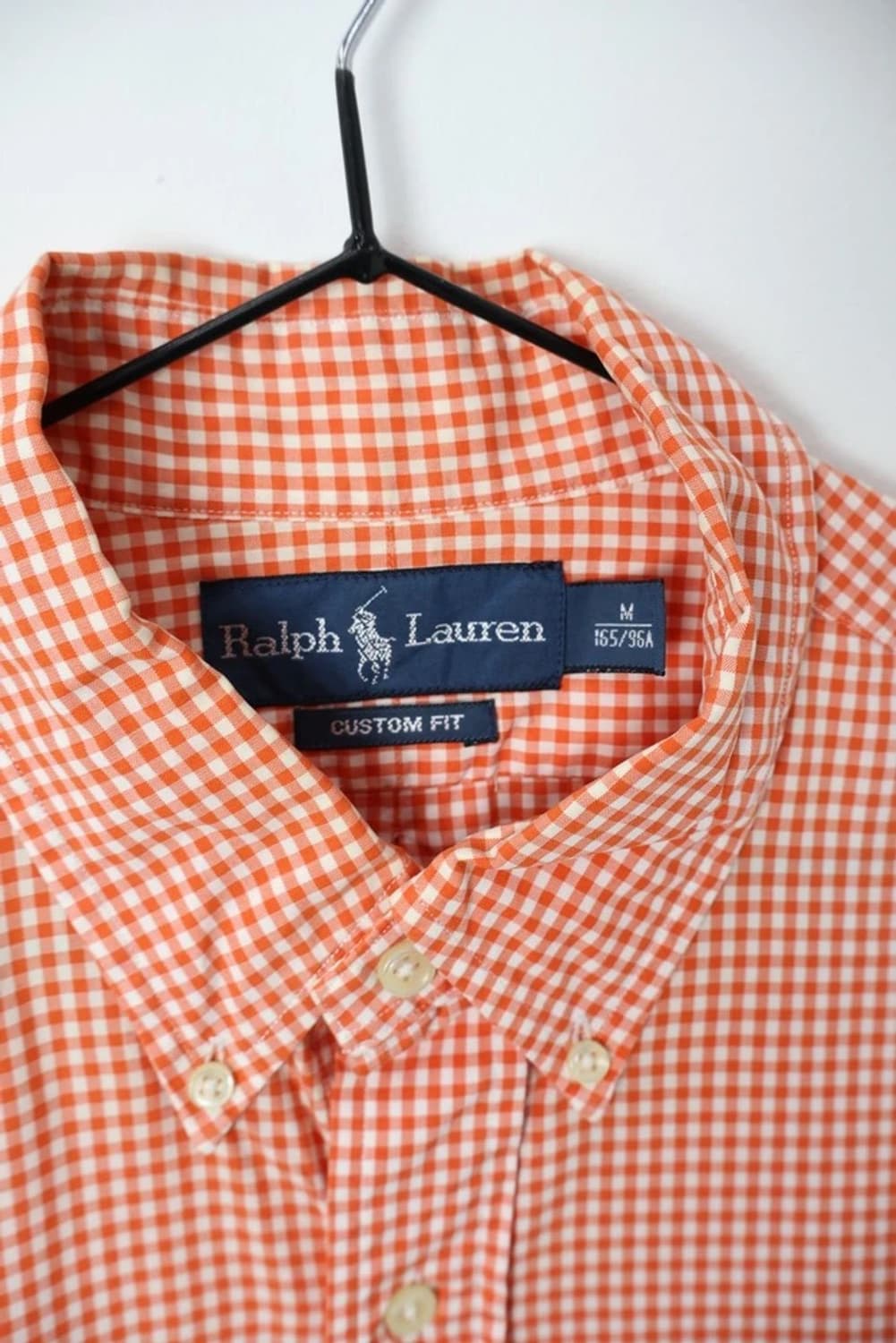 Polo by Ralph Lauren Orange Gingham Shir 상품이미지3