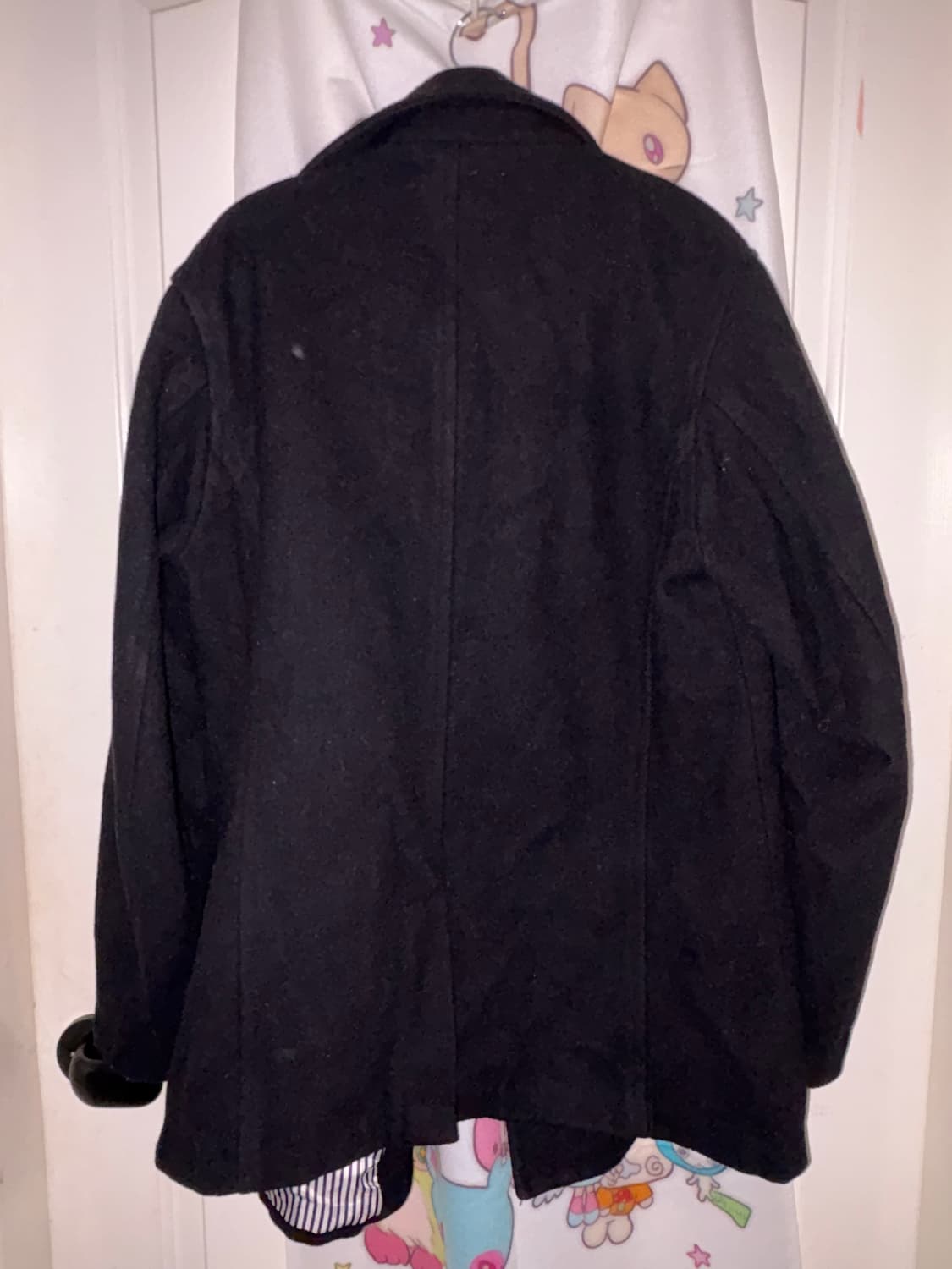 빈티지 블랙 투버튼 코트  상품이미지4