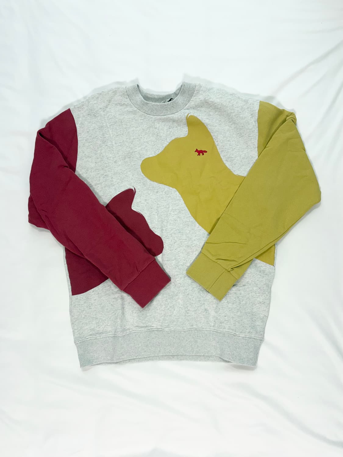 Maison Kitsuné Colorblock Fox Head Sweat 상품이미지1