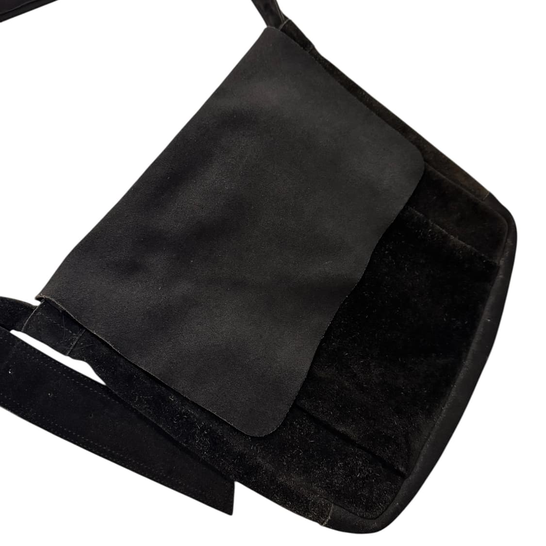 포터 레더 스웨이드 숄더백 블랙 상품이미지5