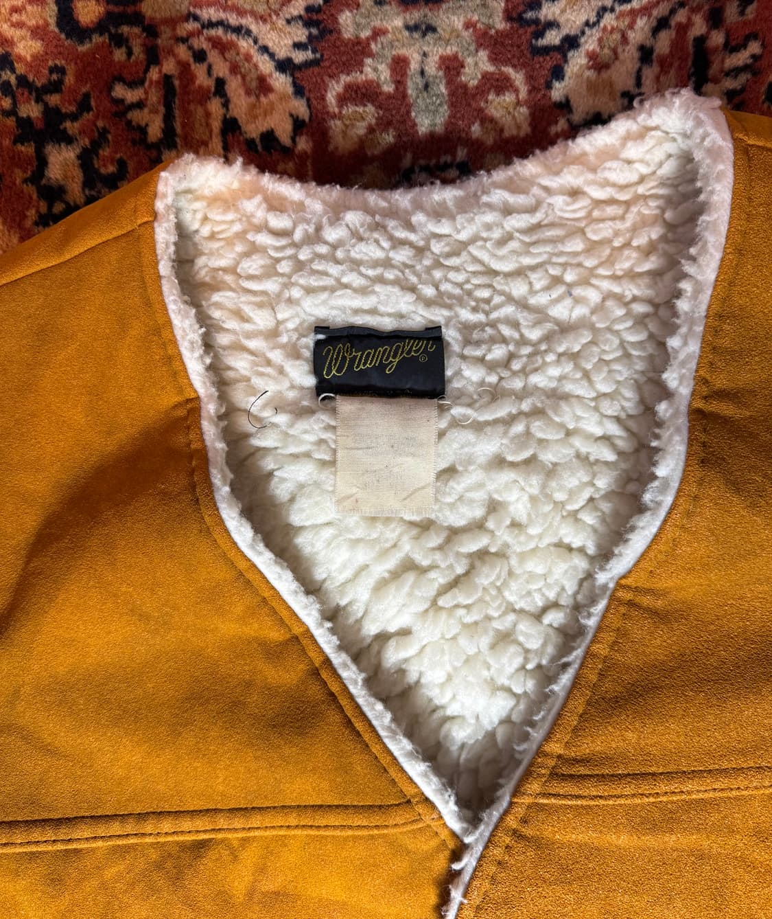 80~90's USA빈티지 랭글러 쉐르파 베스트 "XL" 상품이미지4