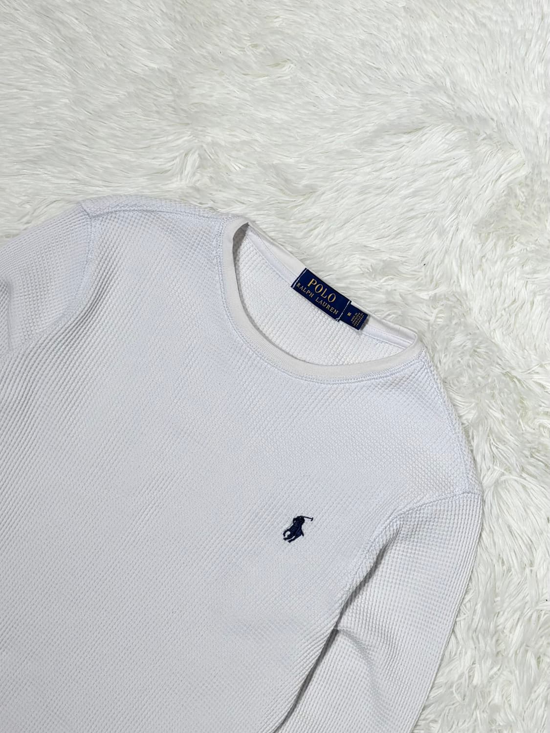 폴로 랄프로렌 화이트 포니 니트 슬리브 상품이미지4