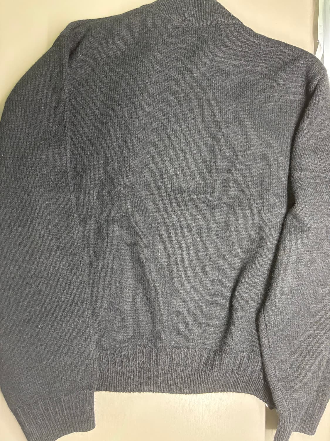 쿠어 알파카 블랜드 집업 니트M 상품이미지3