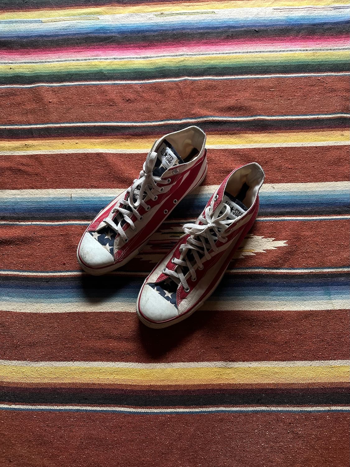 90s USA 빈티지 컨버스 성조기 척테일러 하이 상품이미지2