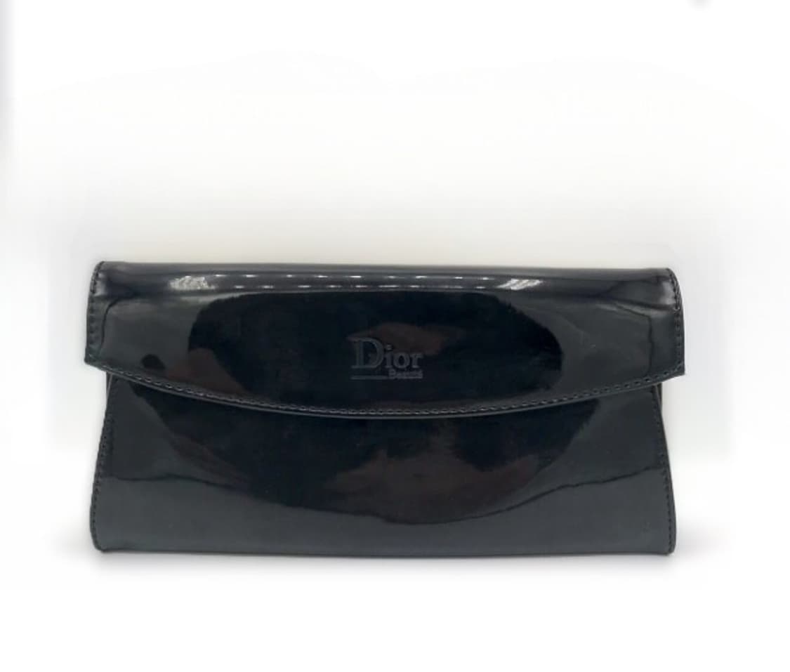 디올 Dior 블랙 에나멜 파우치 (새제품) 상품이미지1