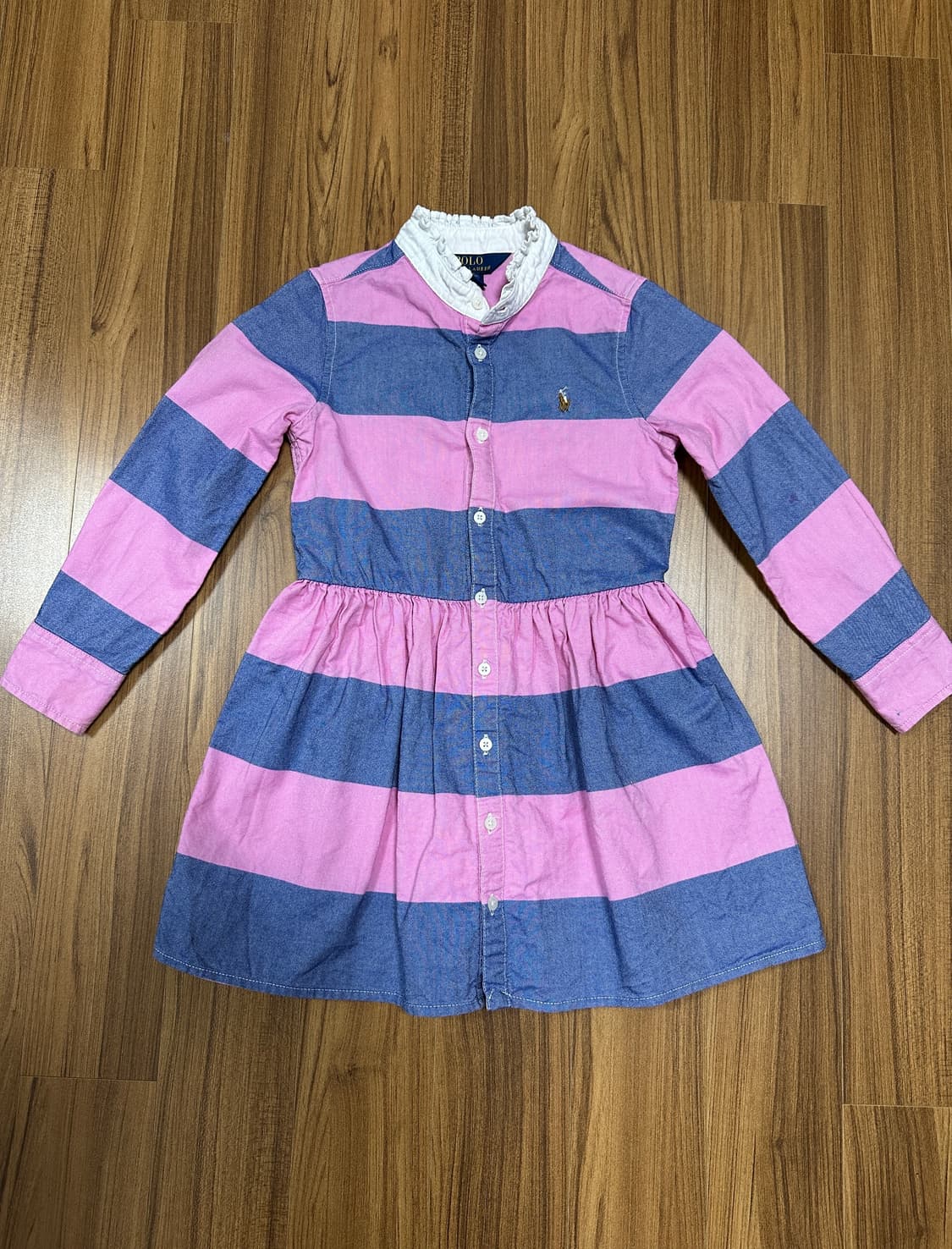 폴로 키즈 스트라이프 원피스 4/4T 상품이미지1