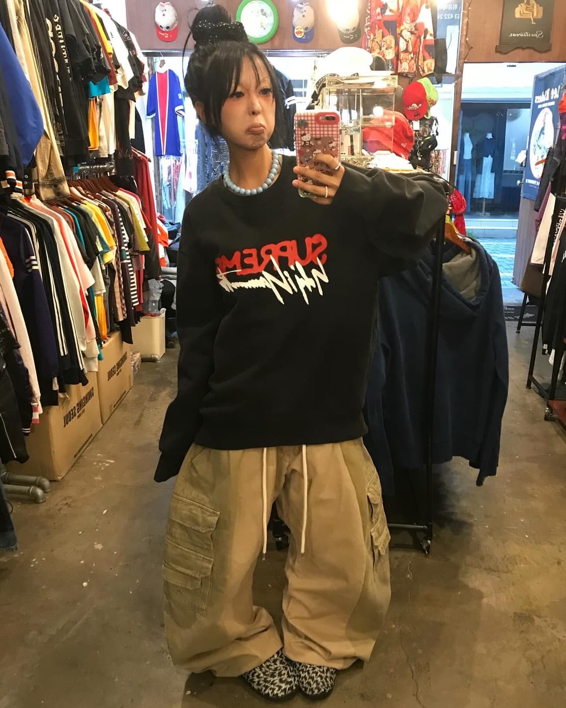 Supreme X Yohji Yamamoto Crewneck - 20fw 상품이미지1
