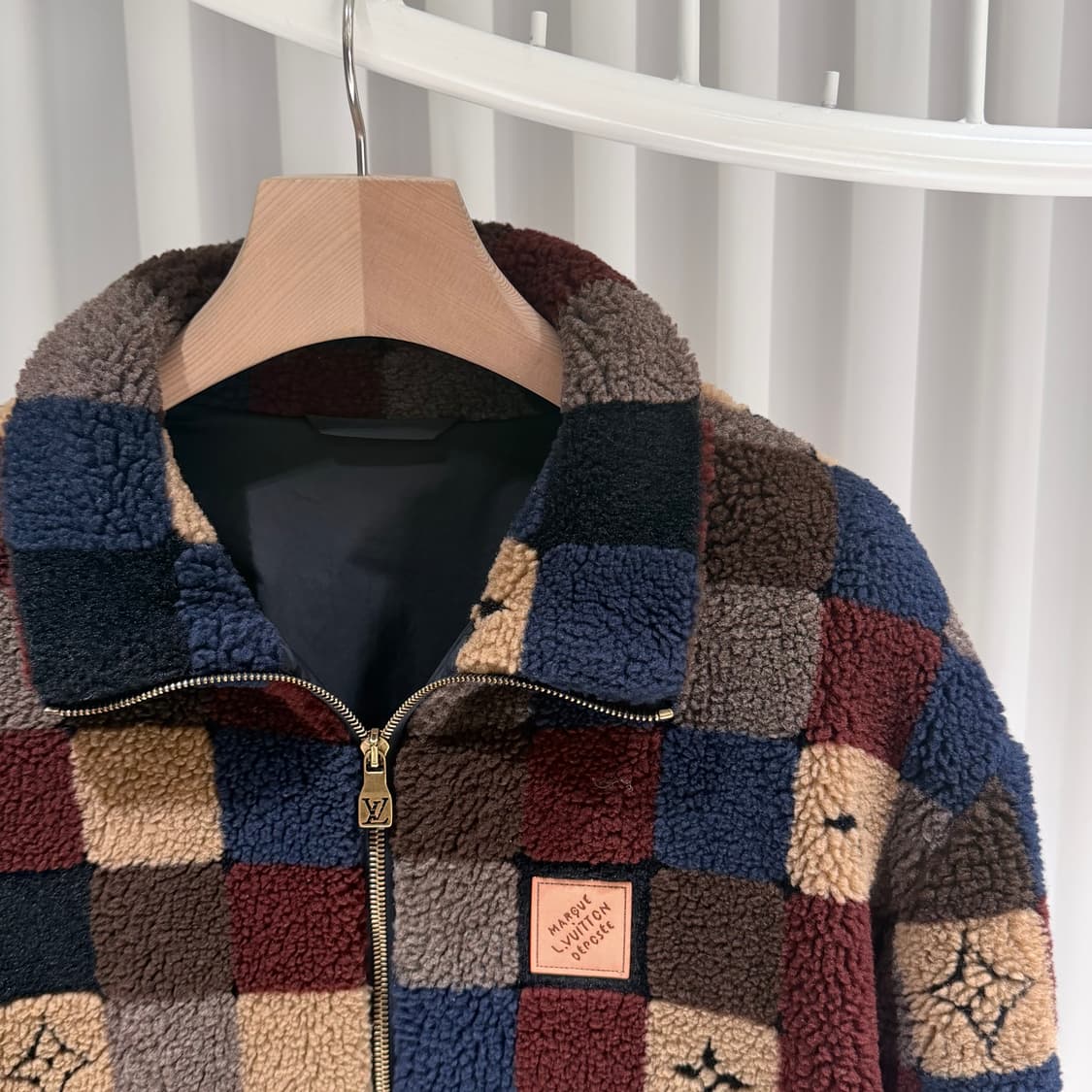 (A+/XL) / 루이비통 다미에 플리스 블루종  봄버 자켓 상품이미지2