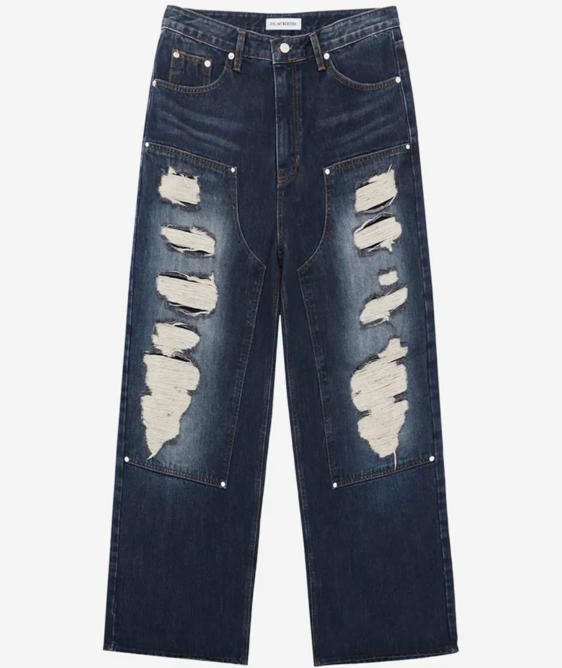 캑터스도넛마켓 카펜터 와이드 데님 상품이미지1