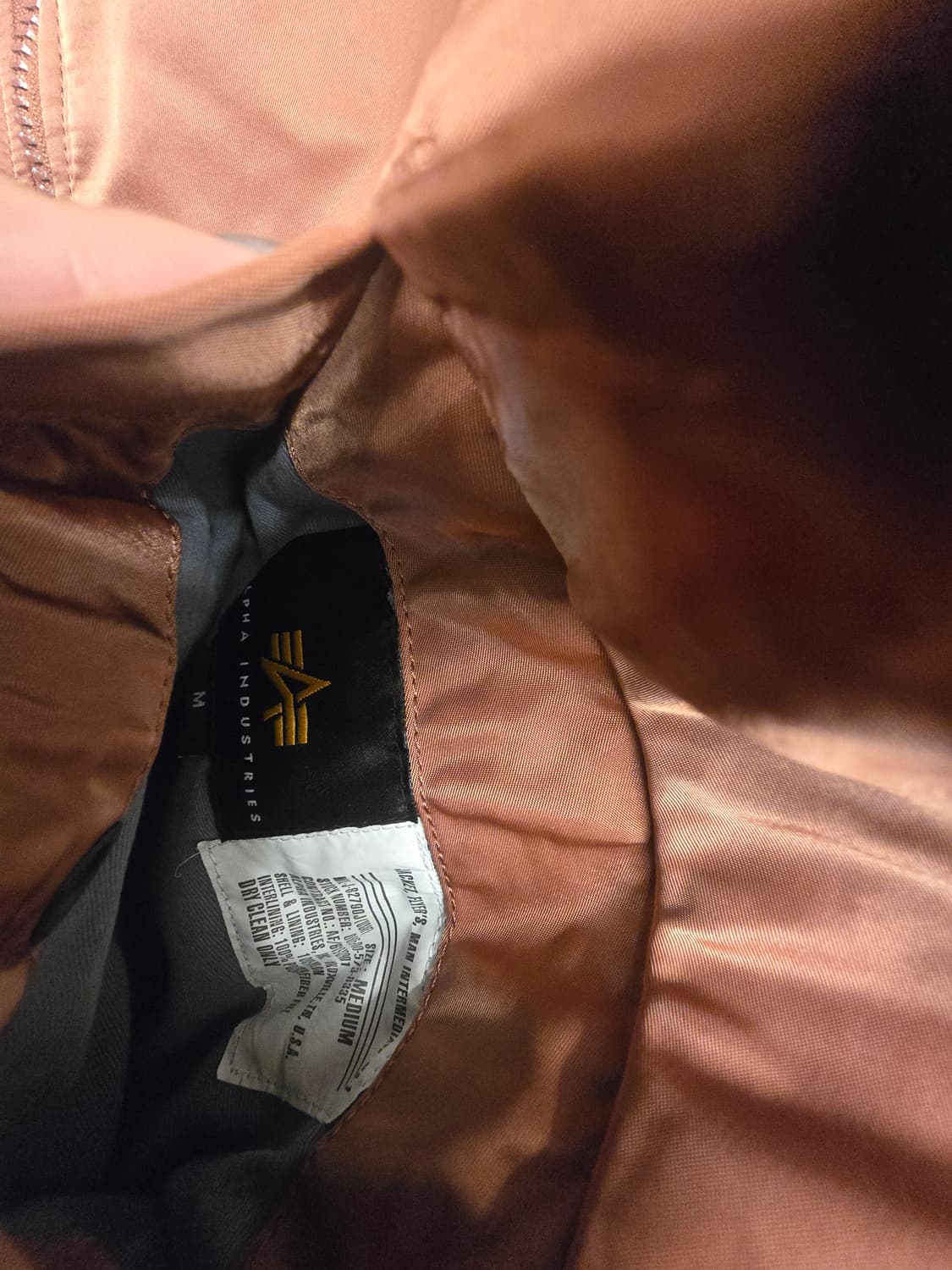 알파인더스트리MA-1 봄버 자켓 헤이즈l 브라운 451815 상품이미지8