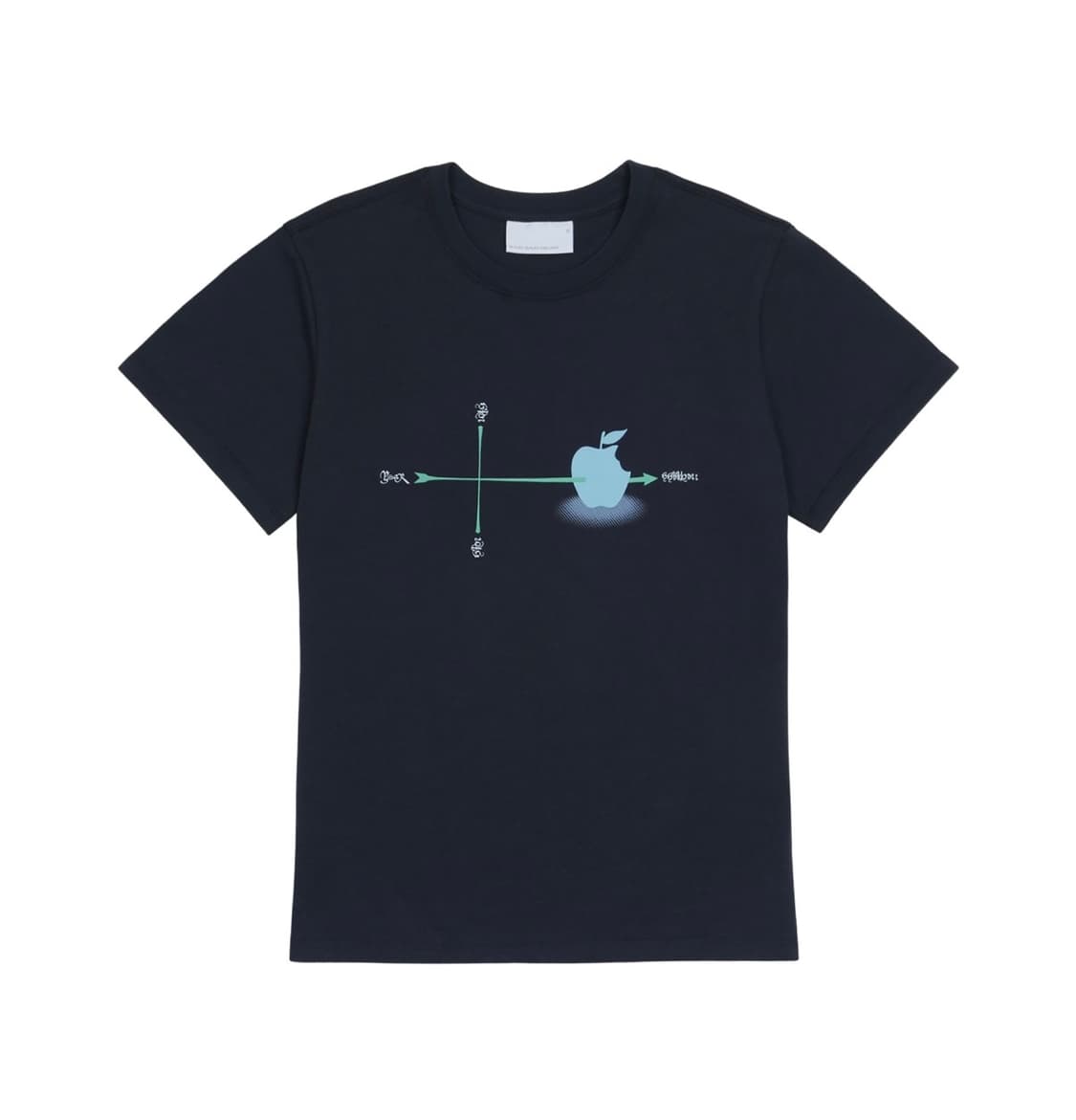 (택 O 새상품) 산산기어 반팔 PIERCE T-SHIRT 네이비 상품이미지1