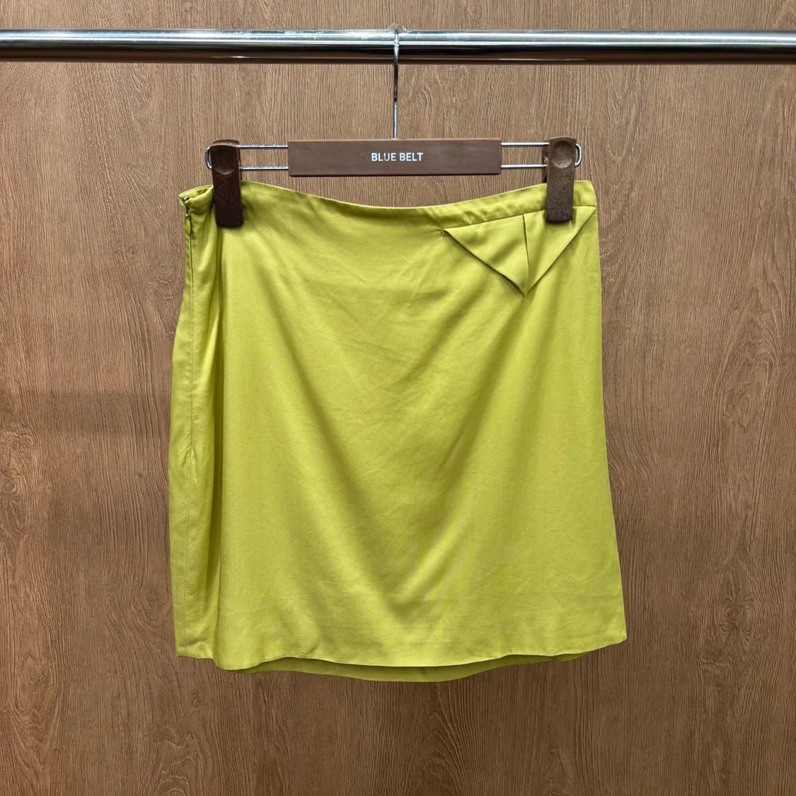 보테가 베네타 미니 스커트 언발란스 플랩 디테일 H라인 옐로우 상품이미지2