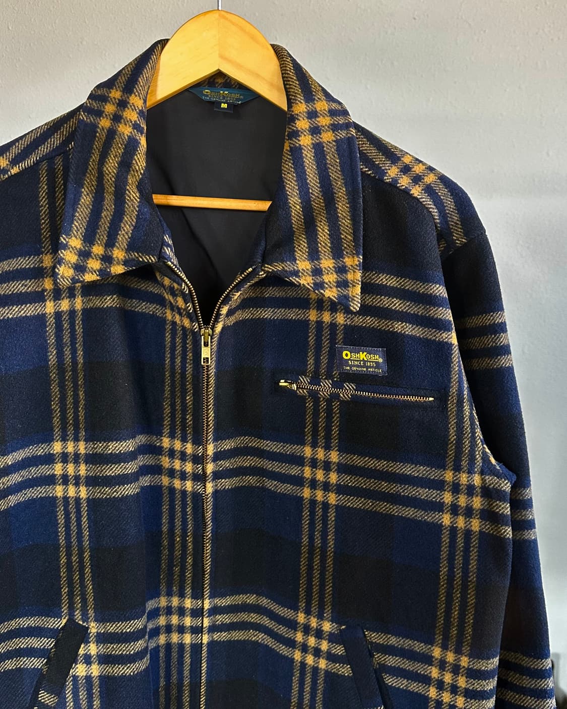 [M-L]오시코시 OSHKOSH 플레이드 울 모직 워크 자켓 상품이미지3