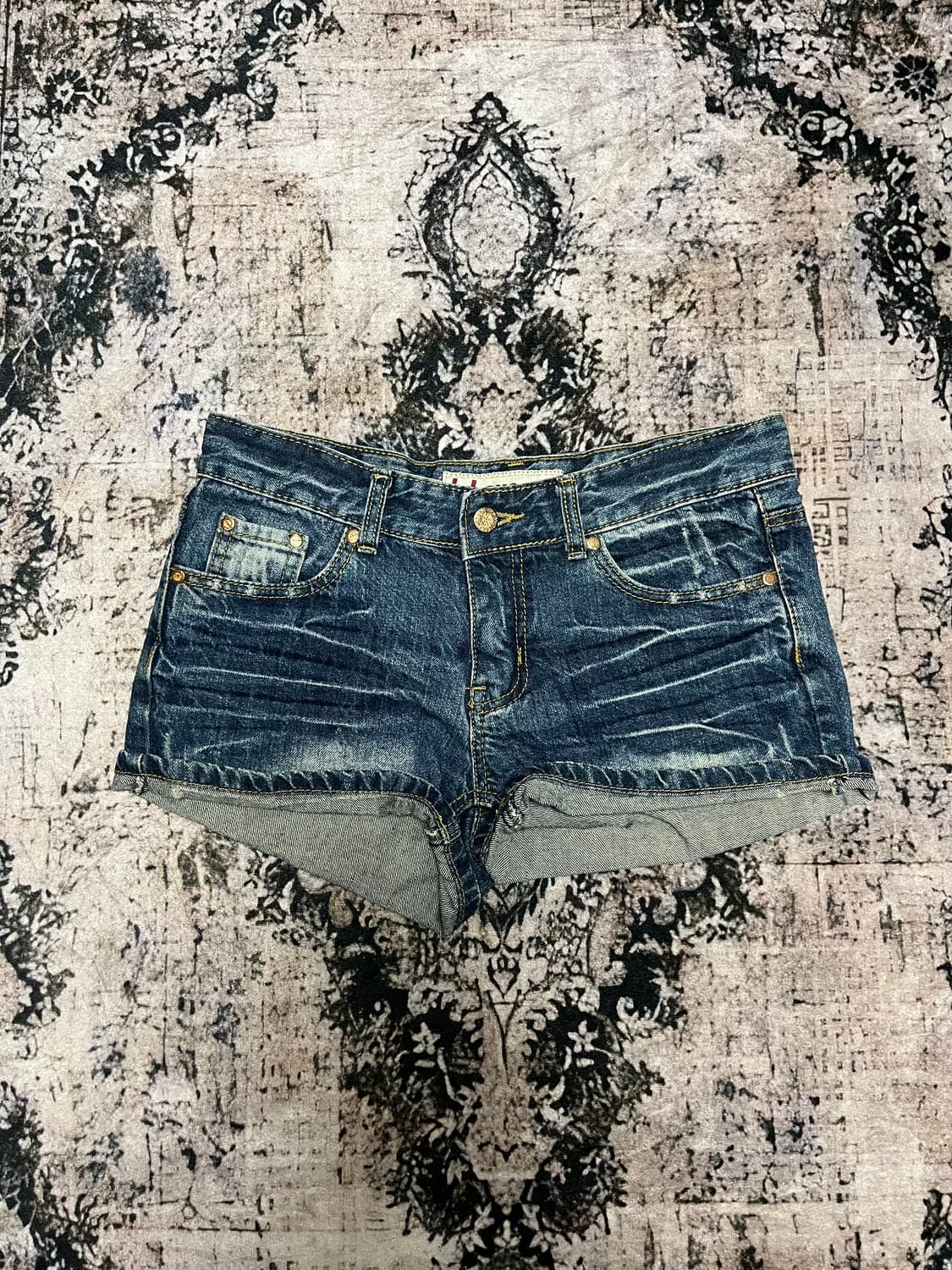 빈티지 워싱 데님 숏츠 M 상품이미지1