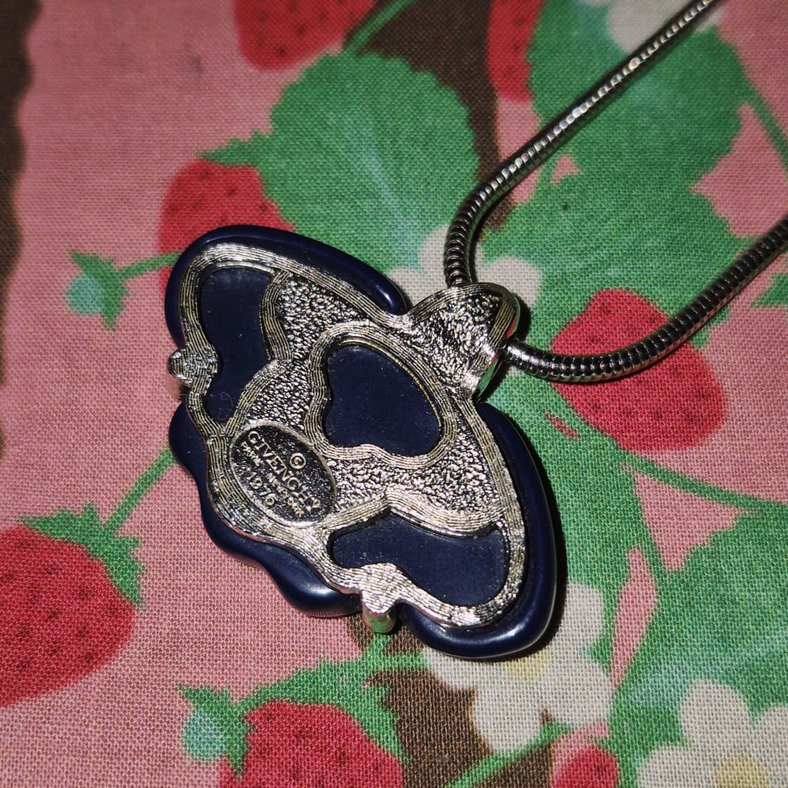 76s 지방시 비쥬 코스튬 네이비 쉘 목걸이 상품이미지10