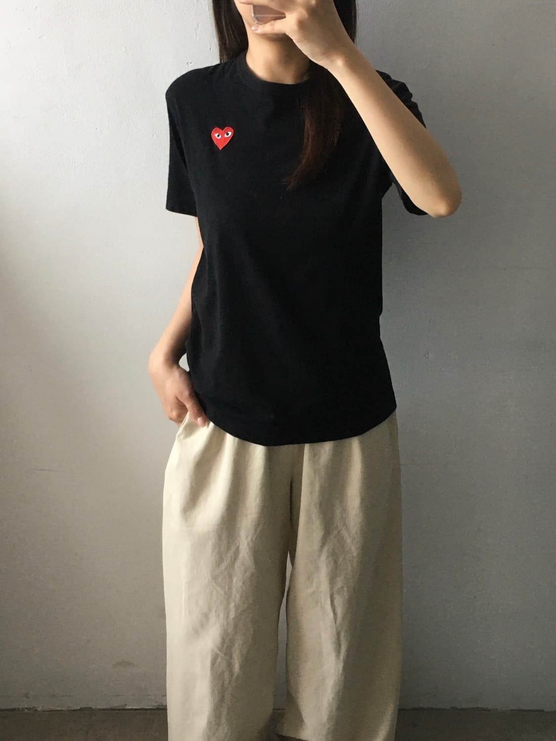 꼼데가르송 레드와펜 반팔티 상품이미지2