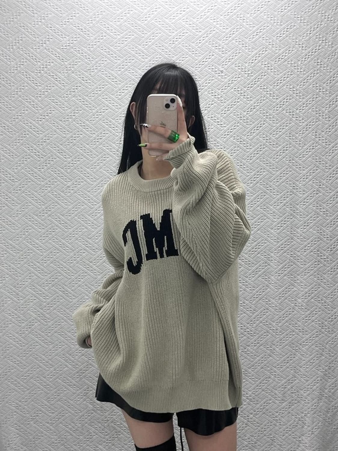 LMC 빈티지 오버핏 빅로고 뜨개 니트 2 C08580 상품이미지1