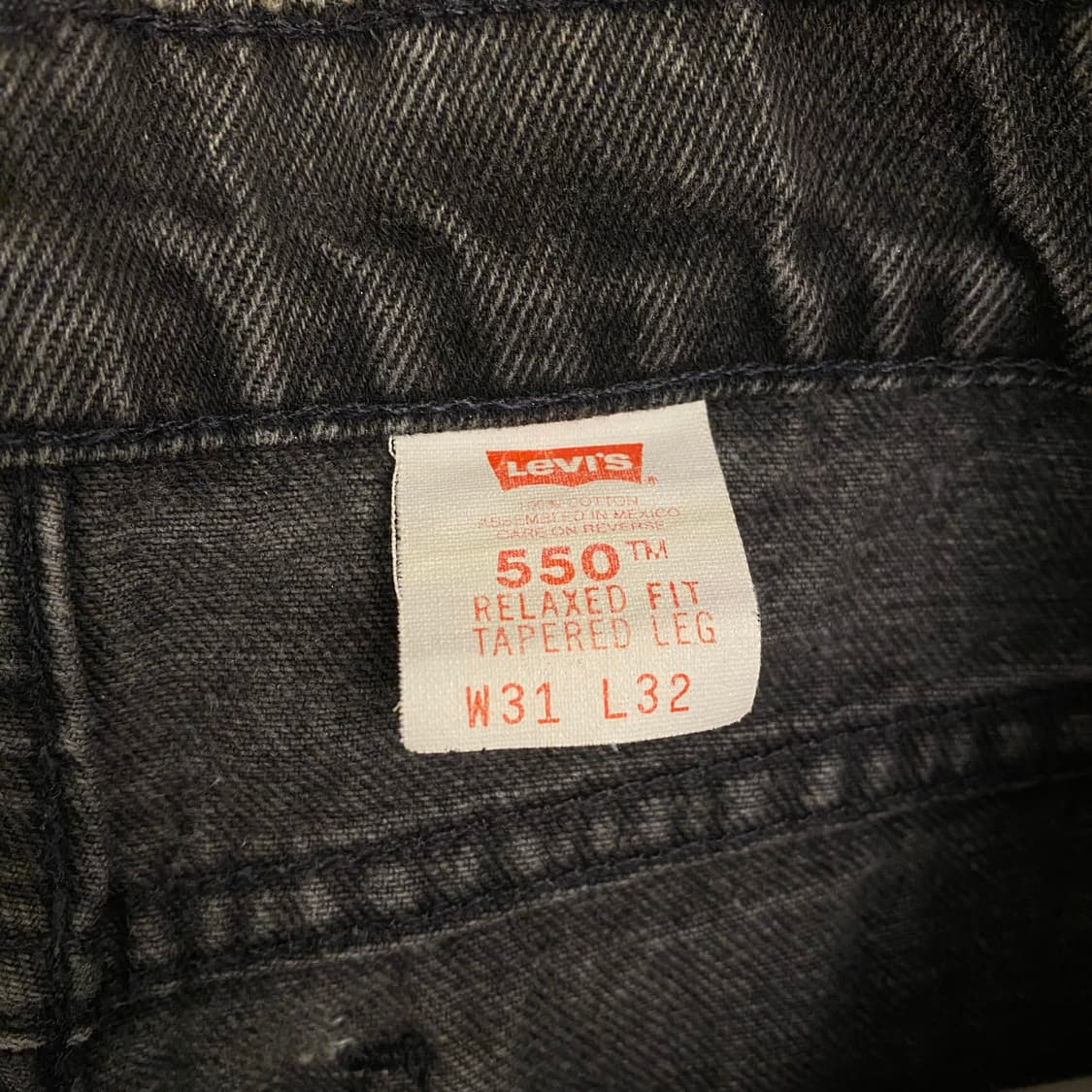 90s 빈티지 리바이스 550 흑청 상품이미지7