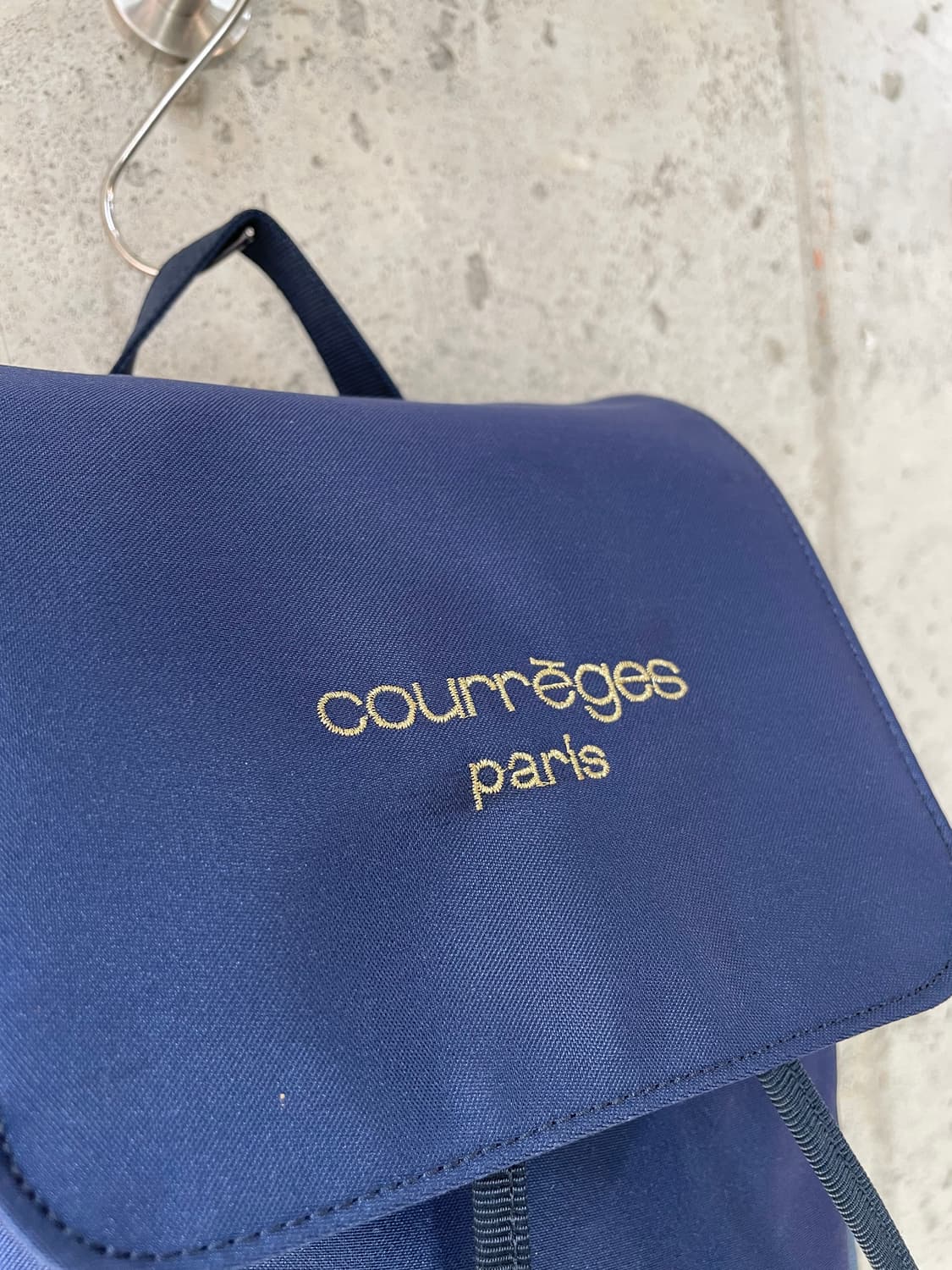 00s Courreges 꾸레쥬 나일론 백팩 네이비 상품이미지9