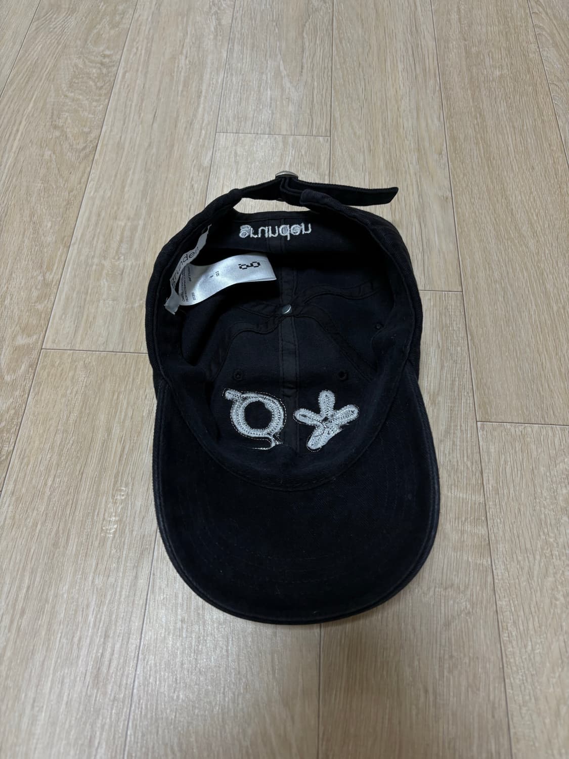 글런든 빈티지 로고 캡 워시드 블랙 볼캡 상품이미지3