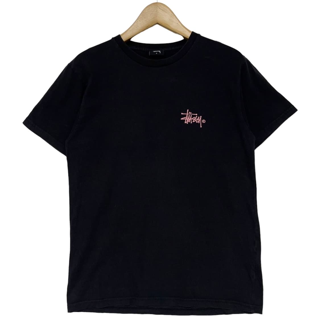 스투시 Stussy 베이직 핑크 로고 반팔 티셔츠  상품이미지3