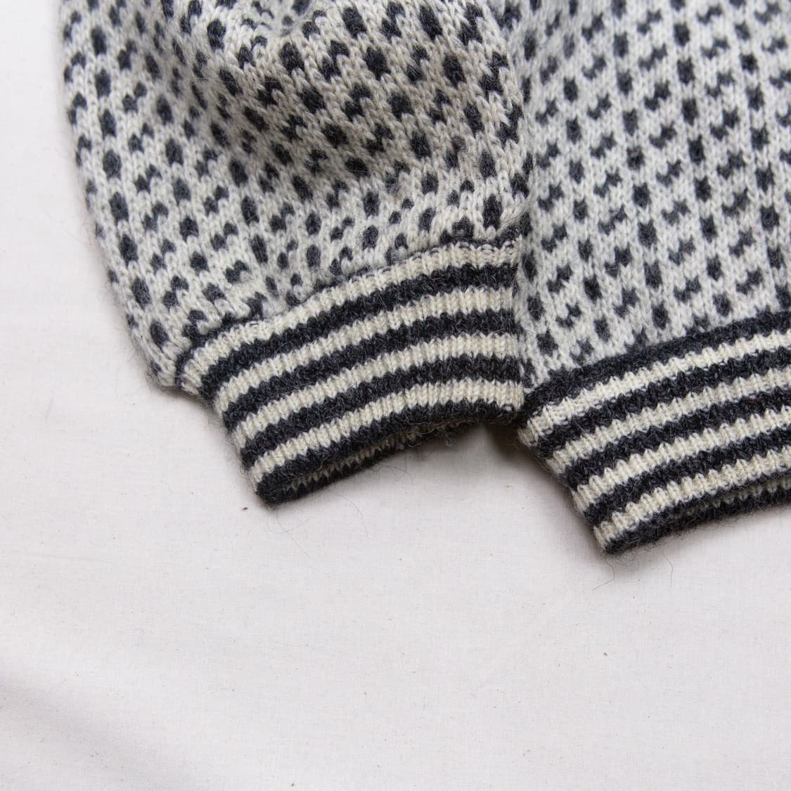 80s 엘엘빈 버드아이 니트 스웨터 [Norway Made] 상품이미지6