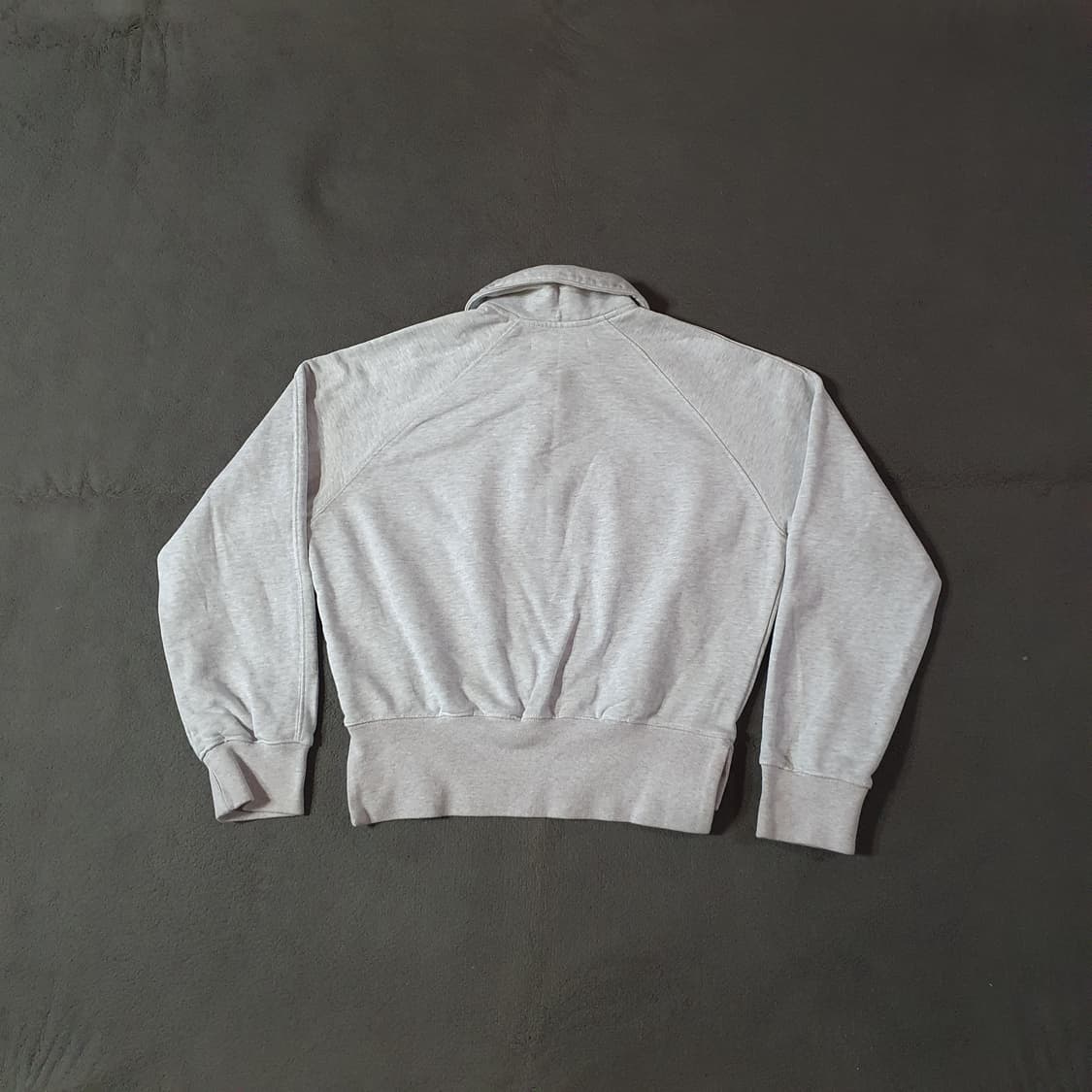 마조네 반집업 카라 맨투맨 티셔츠 S(1) 멜란지그레이 상품이미지4