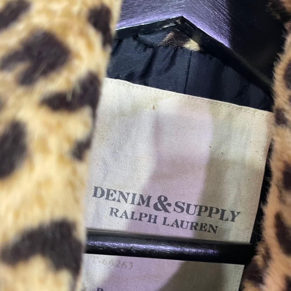 데님앤서플라이 랄프로렌 Y2K 호피 퍼자켓 상품이미지5