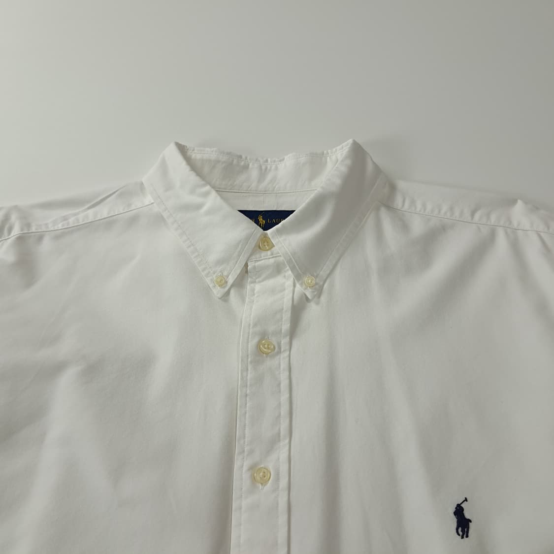 CK310 2XLT 폴로 QR인증 네이비포니 화이트 옥스포드셔츠 남방 상품이미지2