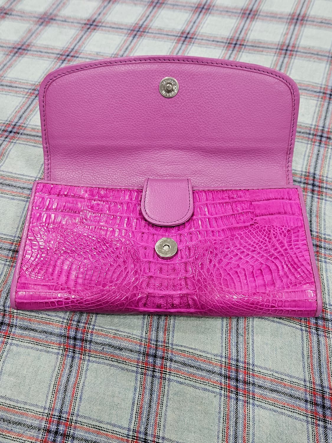 River 크로커다일 리얼 악어가죽 여성 장지갑 [새상품] 상품이미지5